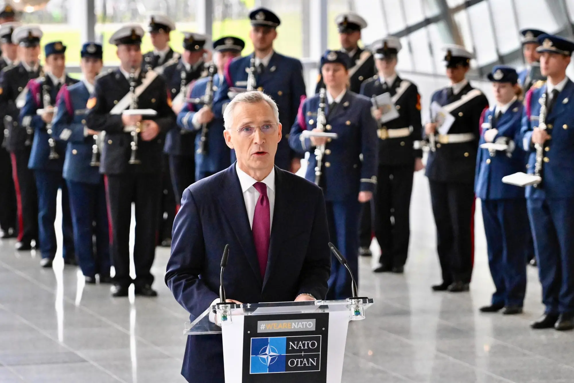 Il Segretario Generale della Nato Jens Stoltenberg (foto Ansa)