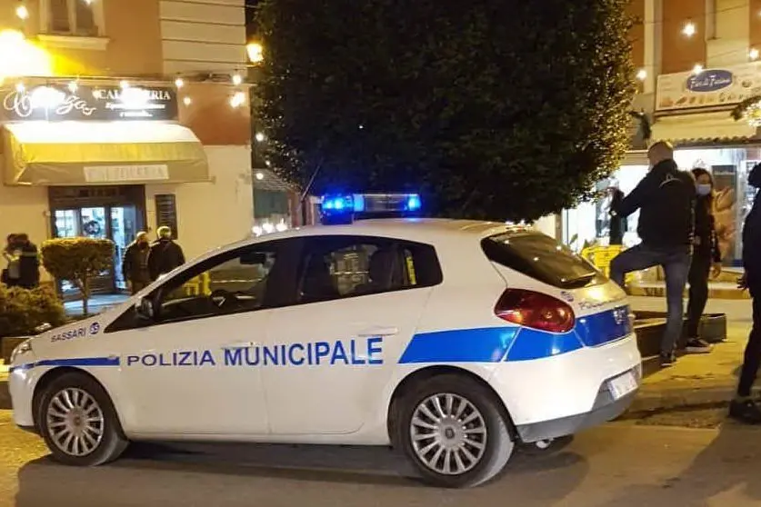 Vigili a Sassari (Foto Polizia locale)