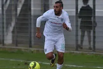 Daniele Ragatzu, a segno oggi a Como (foto Olbia Calcio)