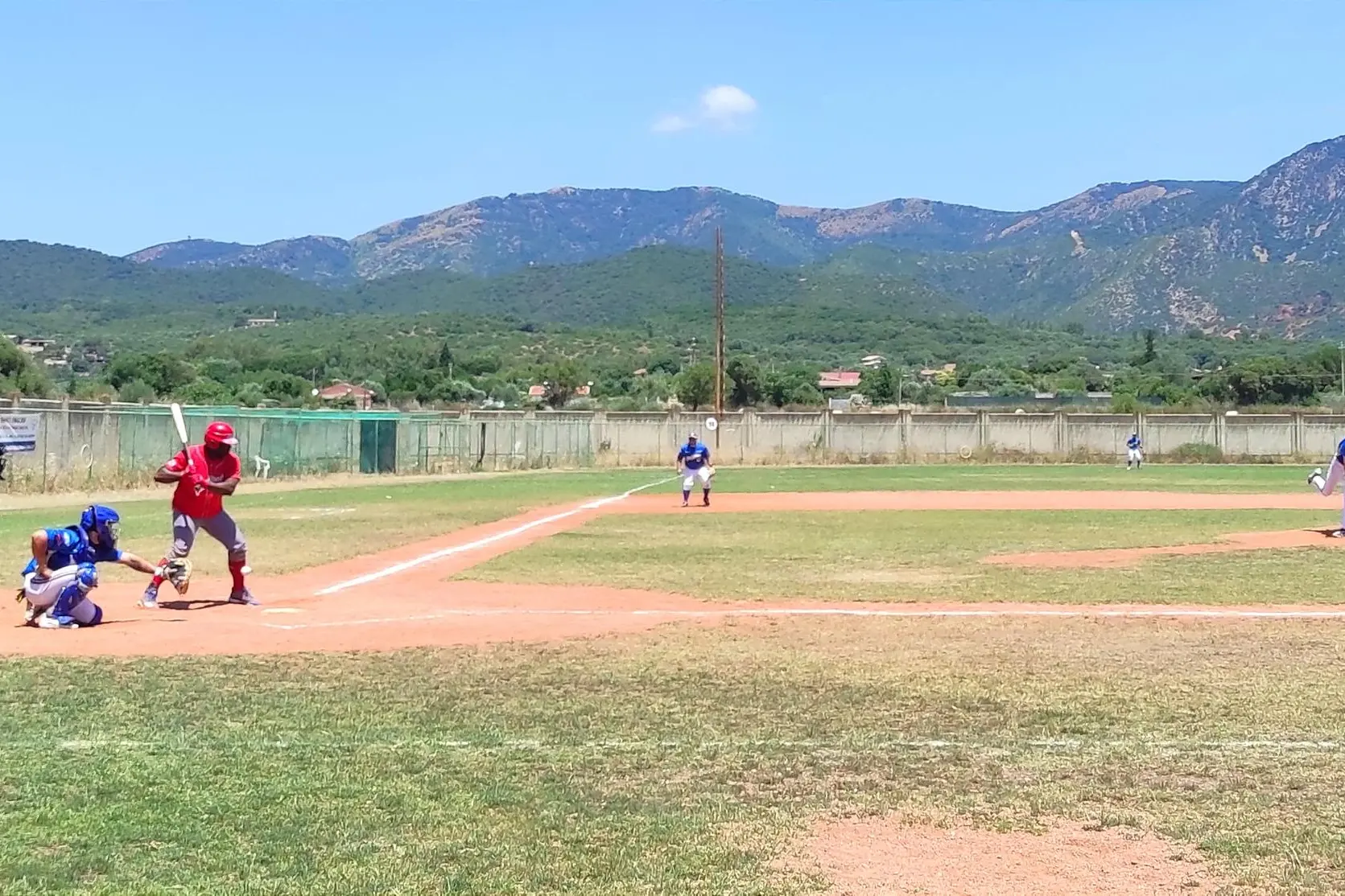 Il Cagliari Baseball in campo a Iglesias (foto Vanna Chessa)