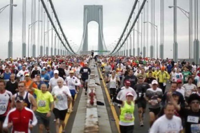 Una delle ultime edizioni della maratona di New York (archivio L'Unione Sarda)