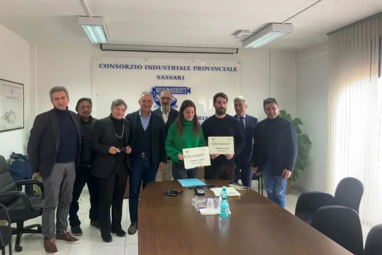 La premiazione nella sede del Cipss (foto Pala)