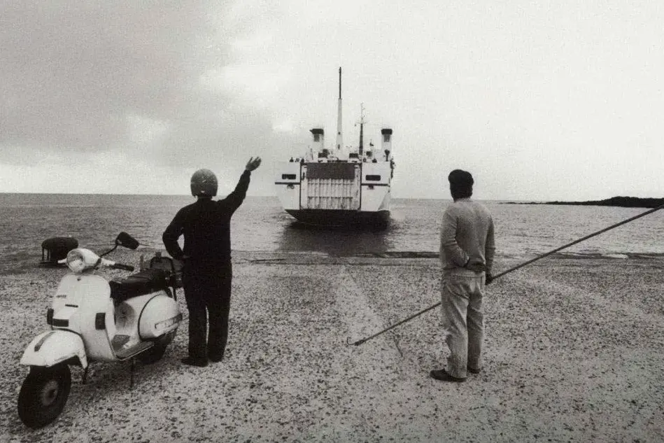 Una foto storica dell'emigrazione sarda
