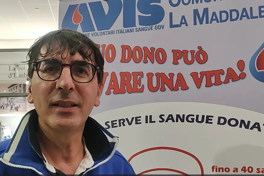 Simone Sotgiu, presidente Sezione Avis di La Maddalena (foto Ronchi)