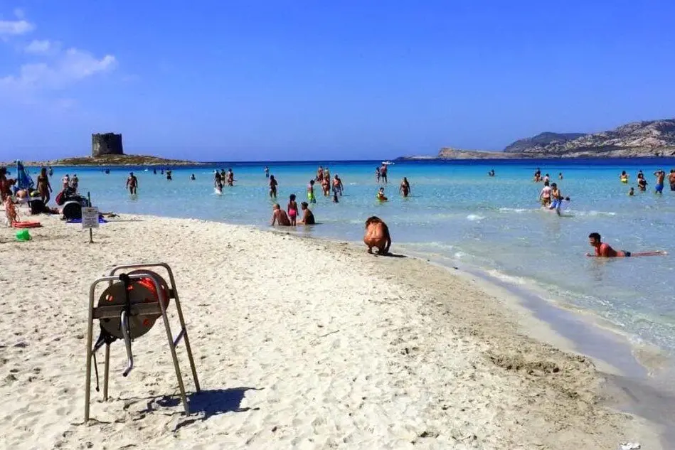 La Pelosa, bookings to access the beach are underway (archive image L'Unione Sarda)