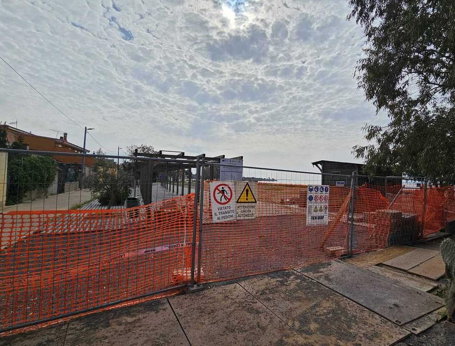 Stop ai lavori nel cantiere di Giliacquas