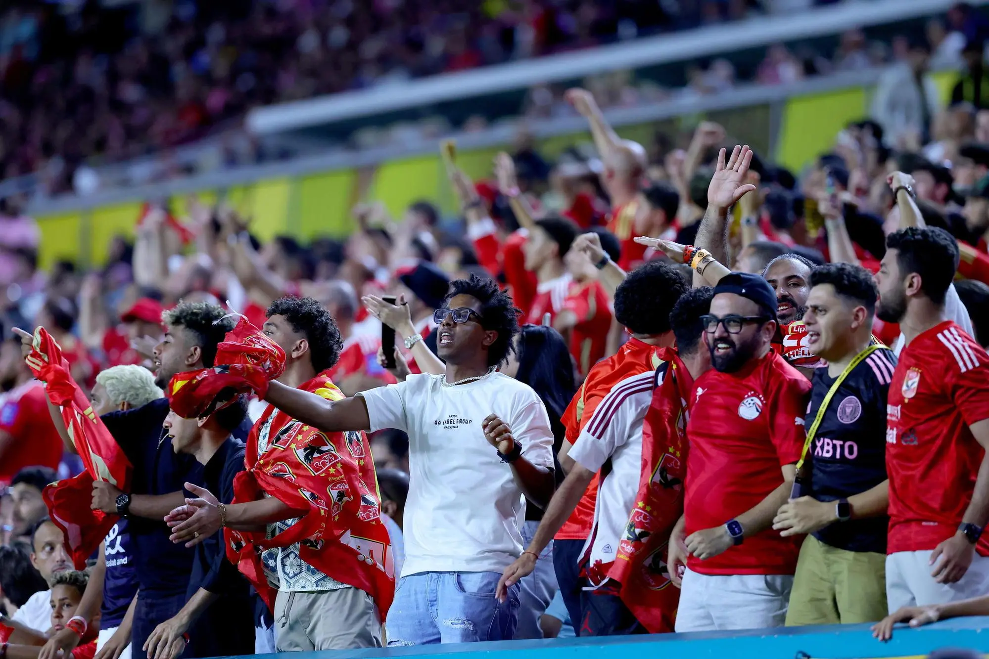 Tifosi allo stadio di Miami per la gara inaugurale del Mundialito tra Al Ahly e Inter Miami