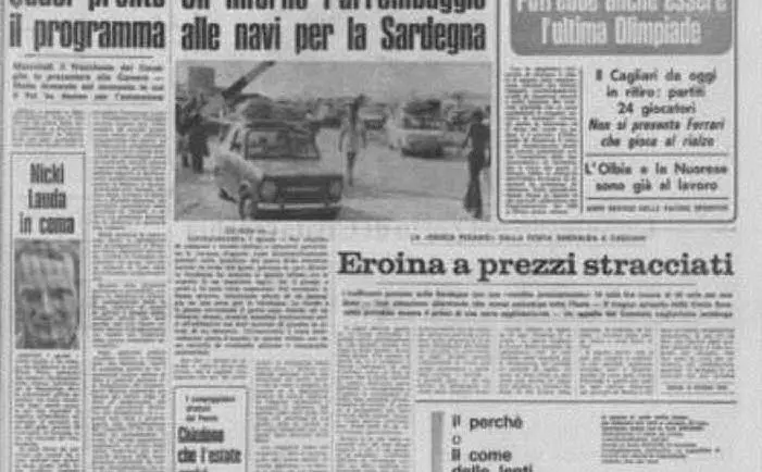 Niki Lauda in coma, la notizia sulla prima pagine de L'Unione Sarda