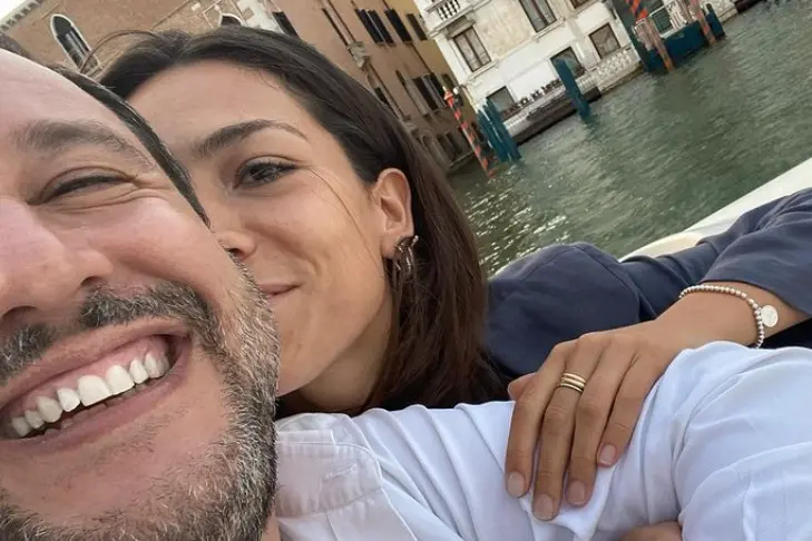 Matteo Salvini e Francesca Verdini (foto Instagram)