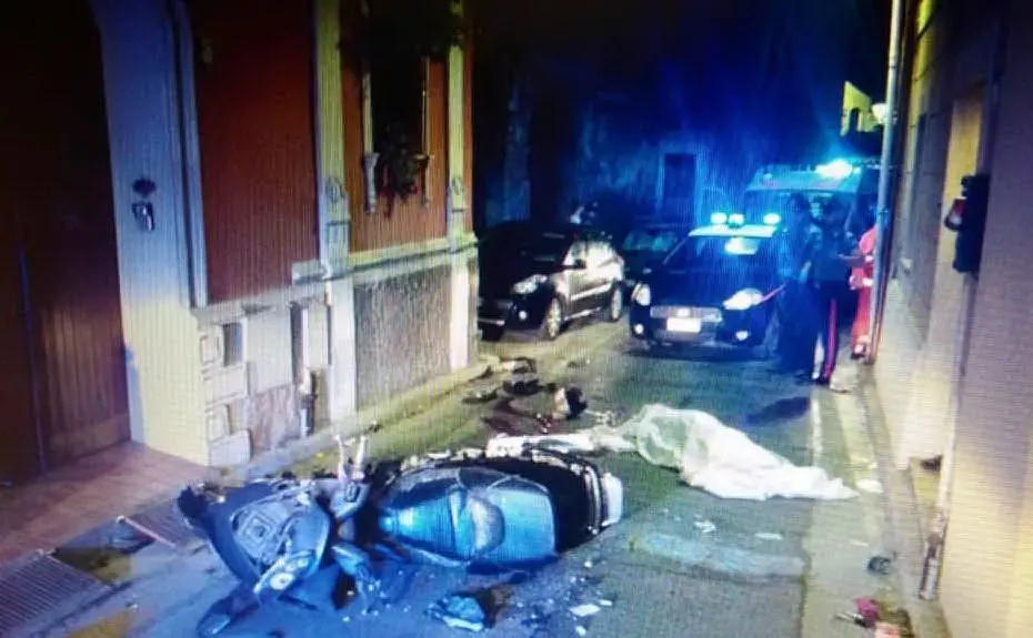 L'incidente a Settimo (foto carabinieri)