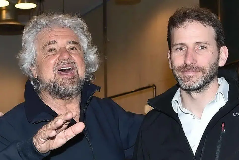 Beppe Grillo e Davide Casaleggio (Ansa)