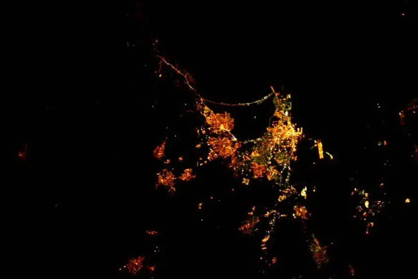 Cagliari dallo spazio
