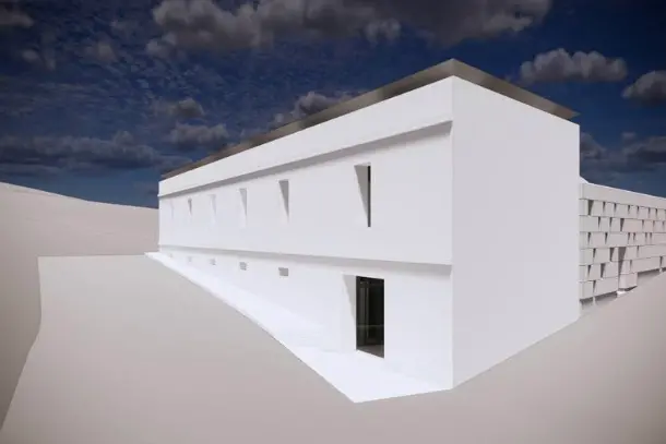 Rendering del progetto sull'ex caseificio (foto concessa)