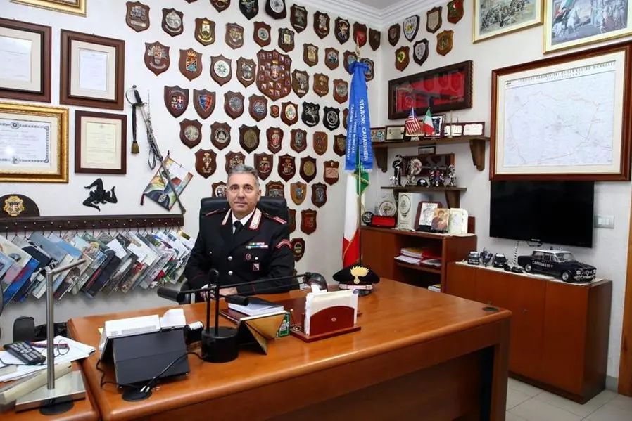 Il maresciallo della stazione dei carabinieri di San Gavino Monreale Sergio Passalacqua