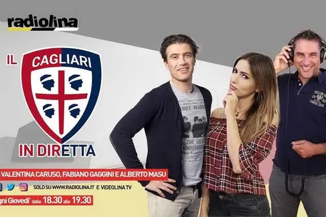 Il Cagliari in diretta (archivio L'Unione Sarda)