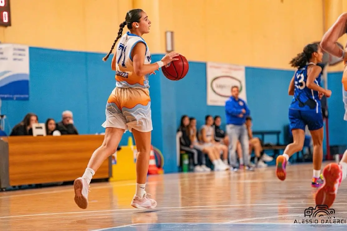 Nella foto Aurora Murgia, talento della Mercede Alghero (foto concessa dall'Ufficio Stampa della Mercede Alghero)