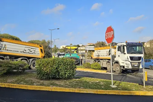 I lavori a Stintino (foto concessa)