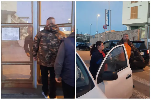Приезд родителей в полицейский участок Ольбии (Каредду)