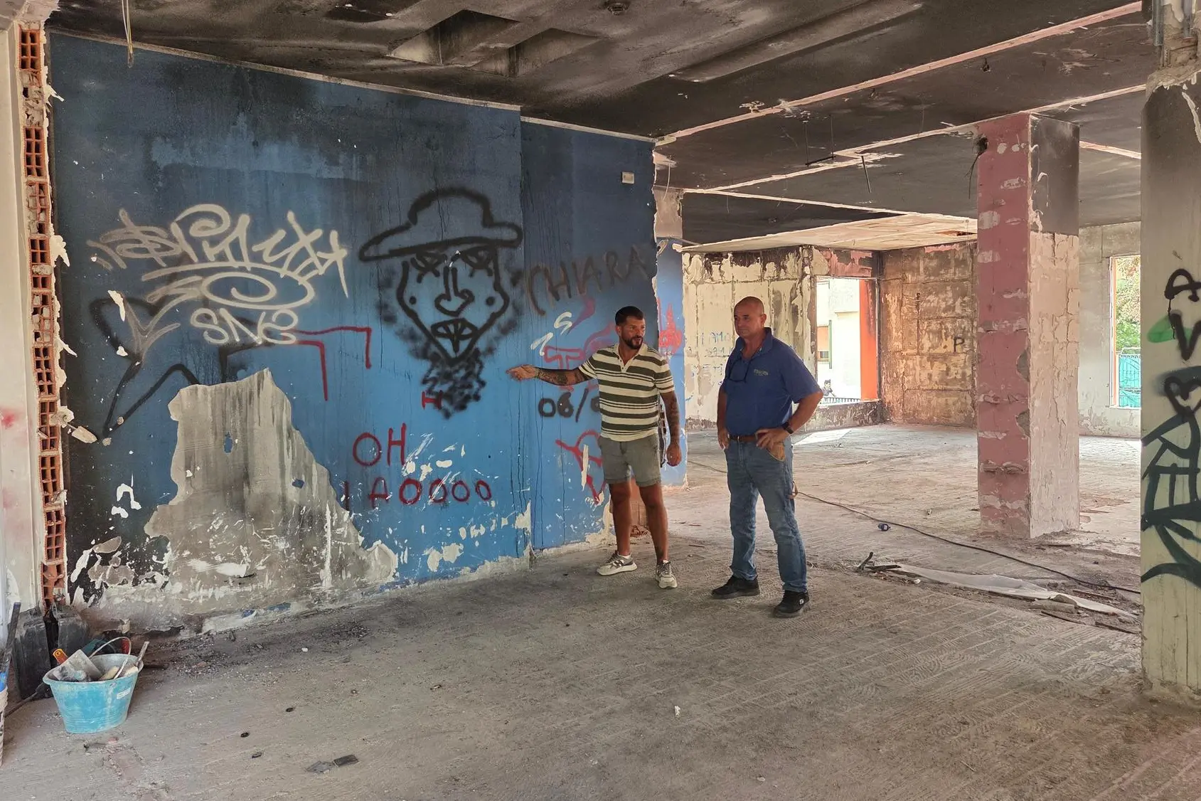 I lavori (foto Daga)