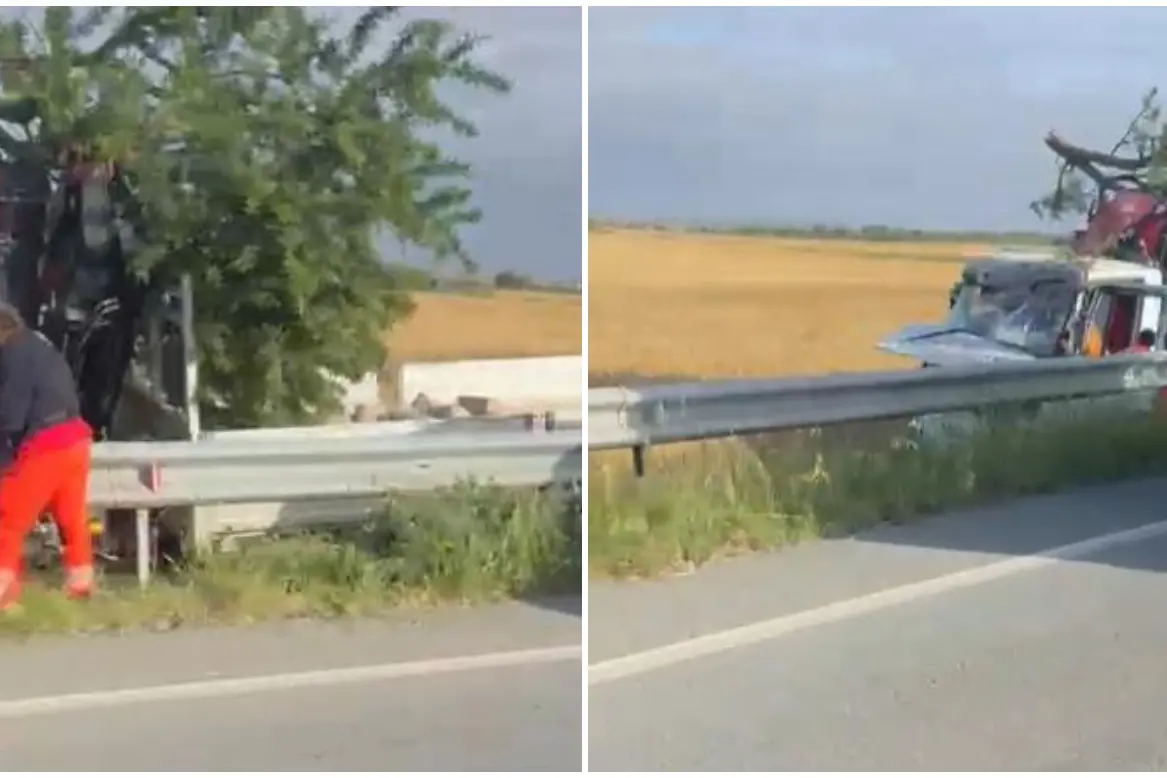 L'incidente sulla statale 128 (L'Unione Sarda)