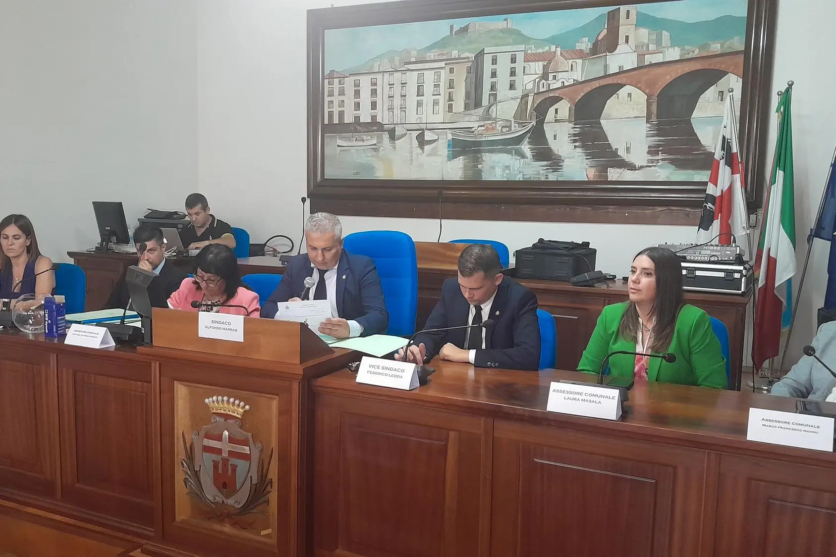 Giunta Comunale Bosa (foto Corrias)