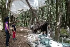 Il relitto, una delle tappe del percorso al Nurarcheo Park (foto Ettore Loi)
