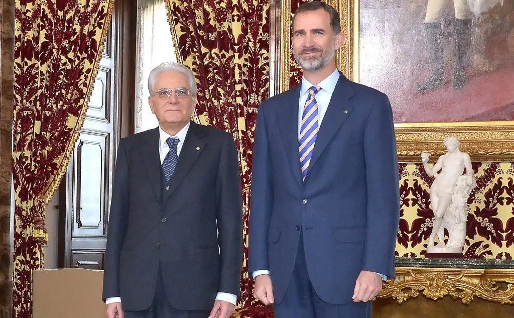 Insieme al Presidente della Repubblica Italiana, Sergio Mattarella