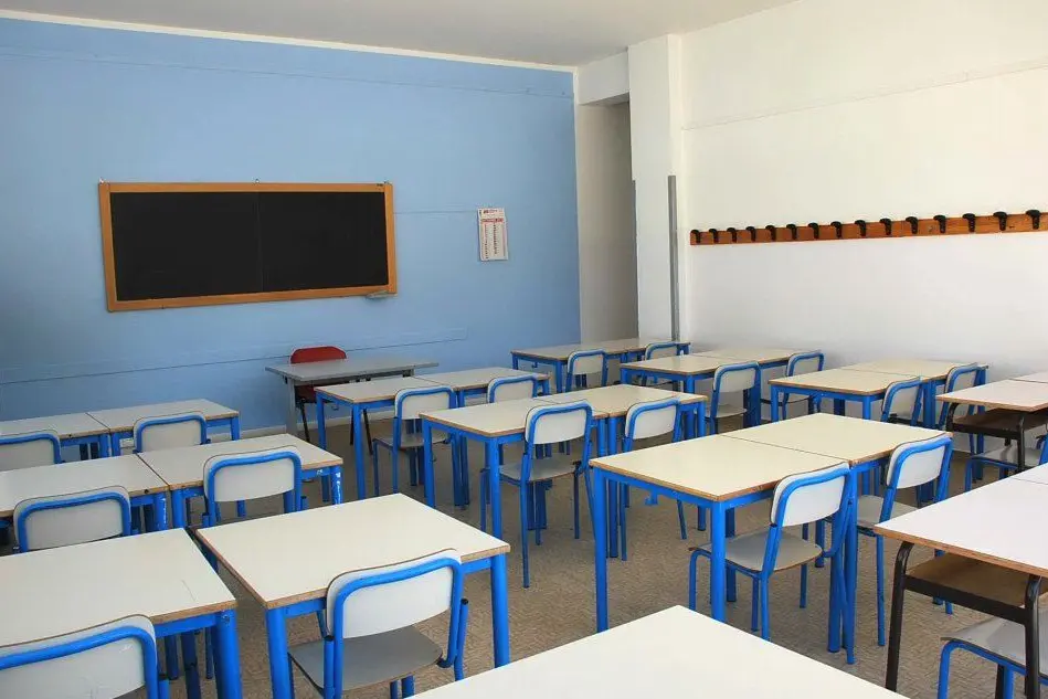 Un'aula (Archivio L'Unione Sarda)