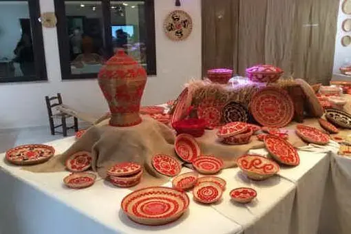 I cestini in mostra a Solanas