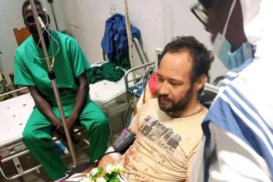 Padre Christian Carlassare, ferito in un agguato in Sud Sudan (Ansa)