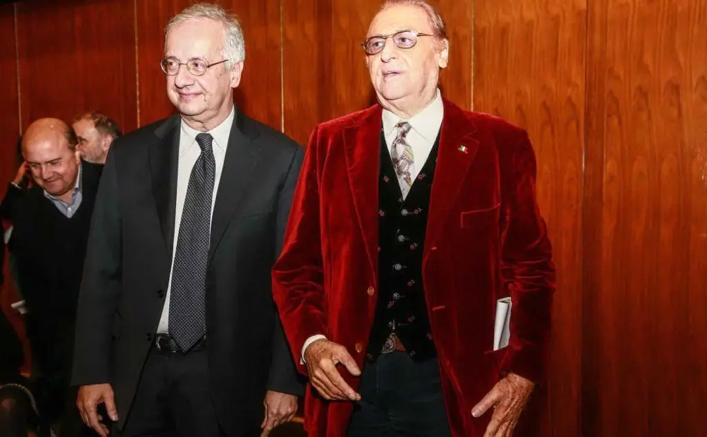 Con Walter Veltroni al &quot;Renzo Arbore day&quot; organizzato dalla Rai