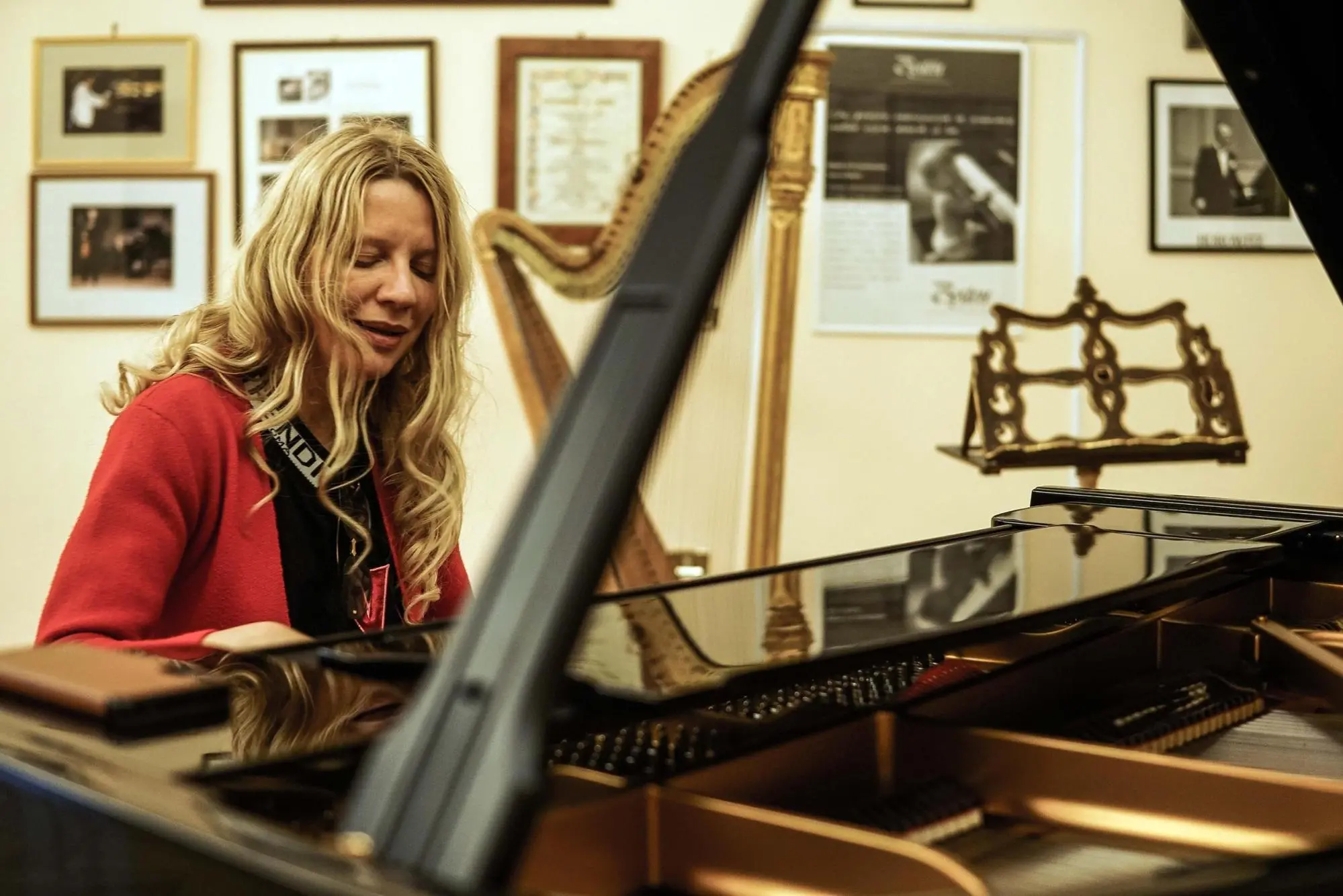 La pianista ucraina Valentina Lisitsa (foto Ansa)