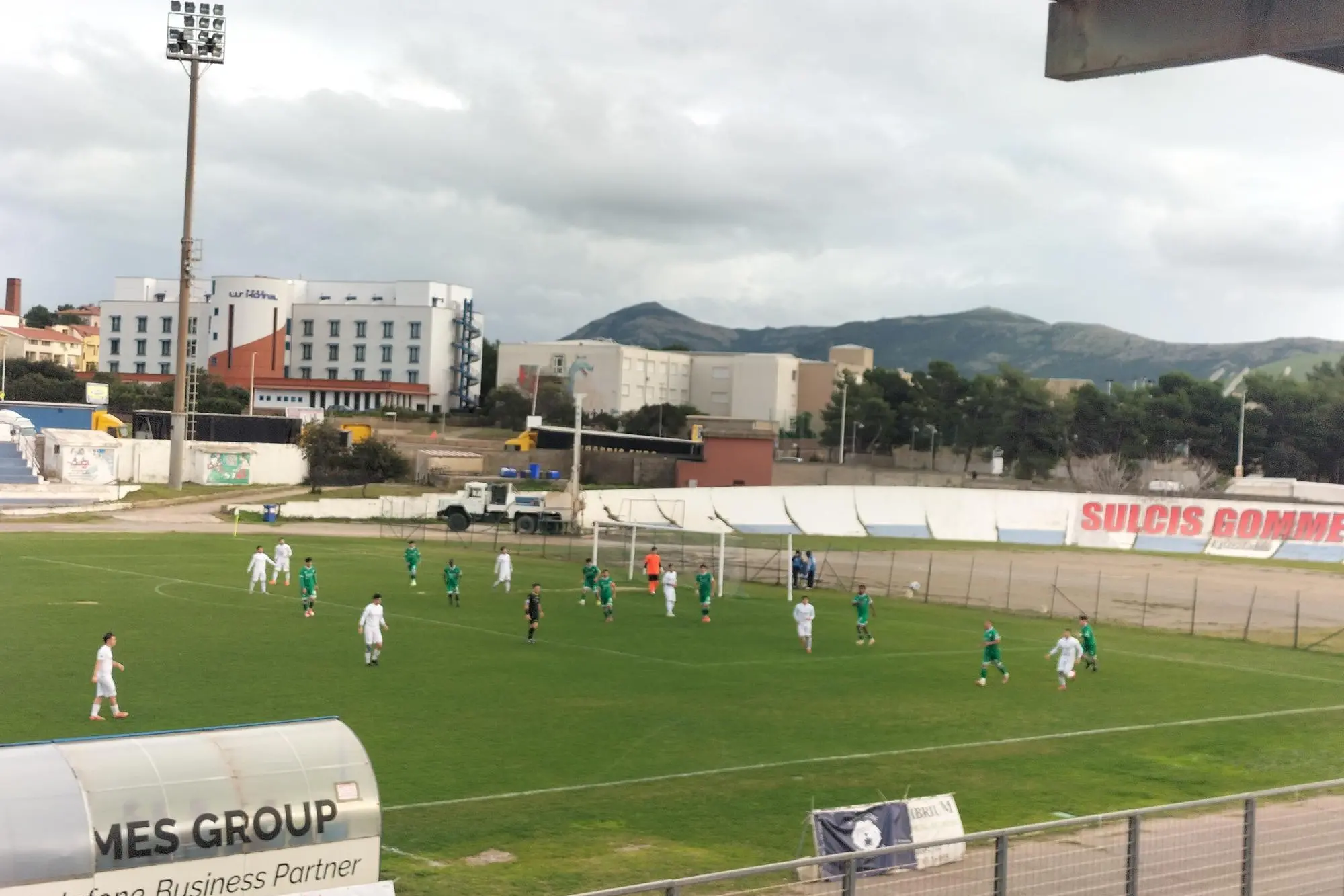 La gara contro il Sant'Elena. (Foto Scano)