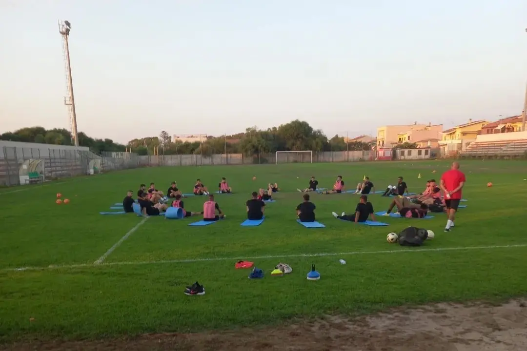 L'Atletico San Marco durante una fase della preparazione (foto concessa)
