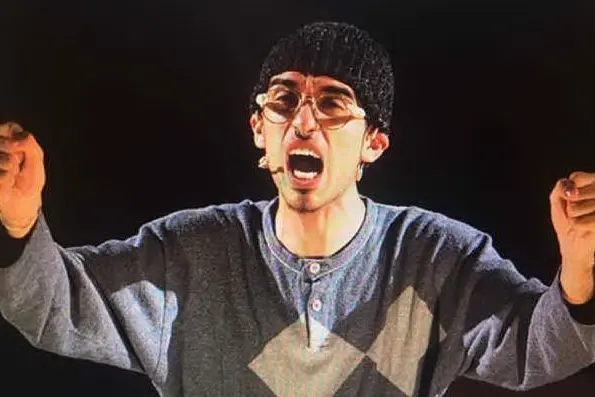 Jacopo Cullin nei panni del Signor Tonino (foto L'Unione Sarda - Scano)