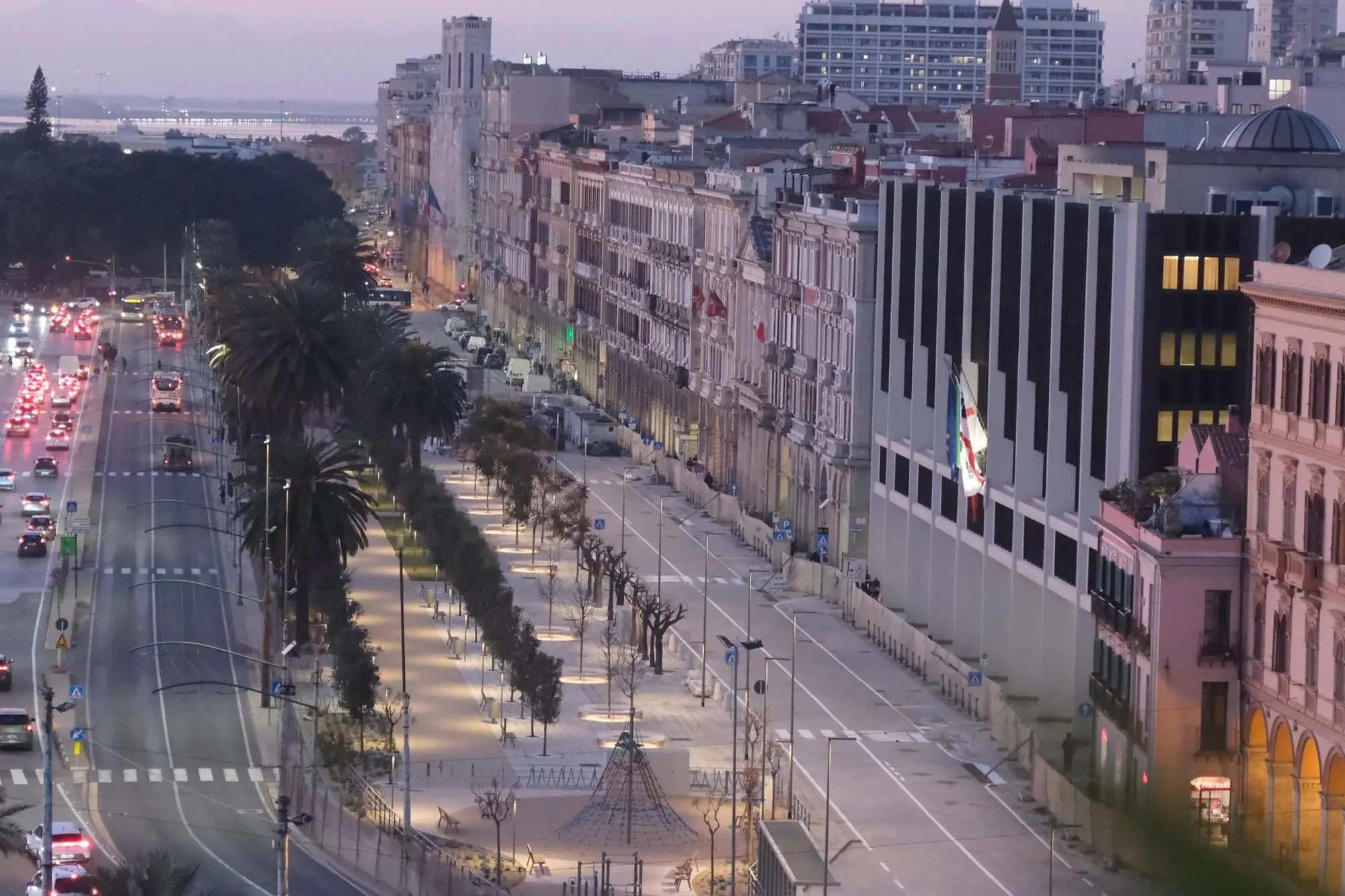 Cagliari, via Roma (L'Unione Sarda)