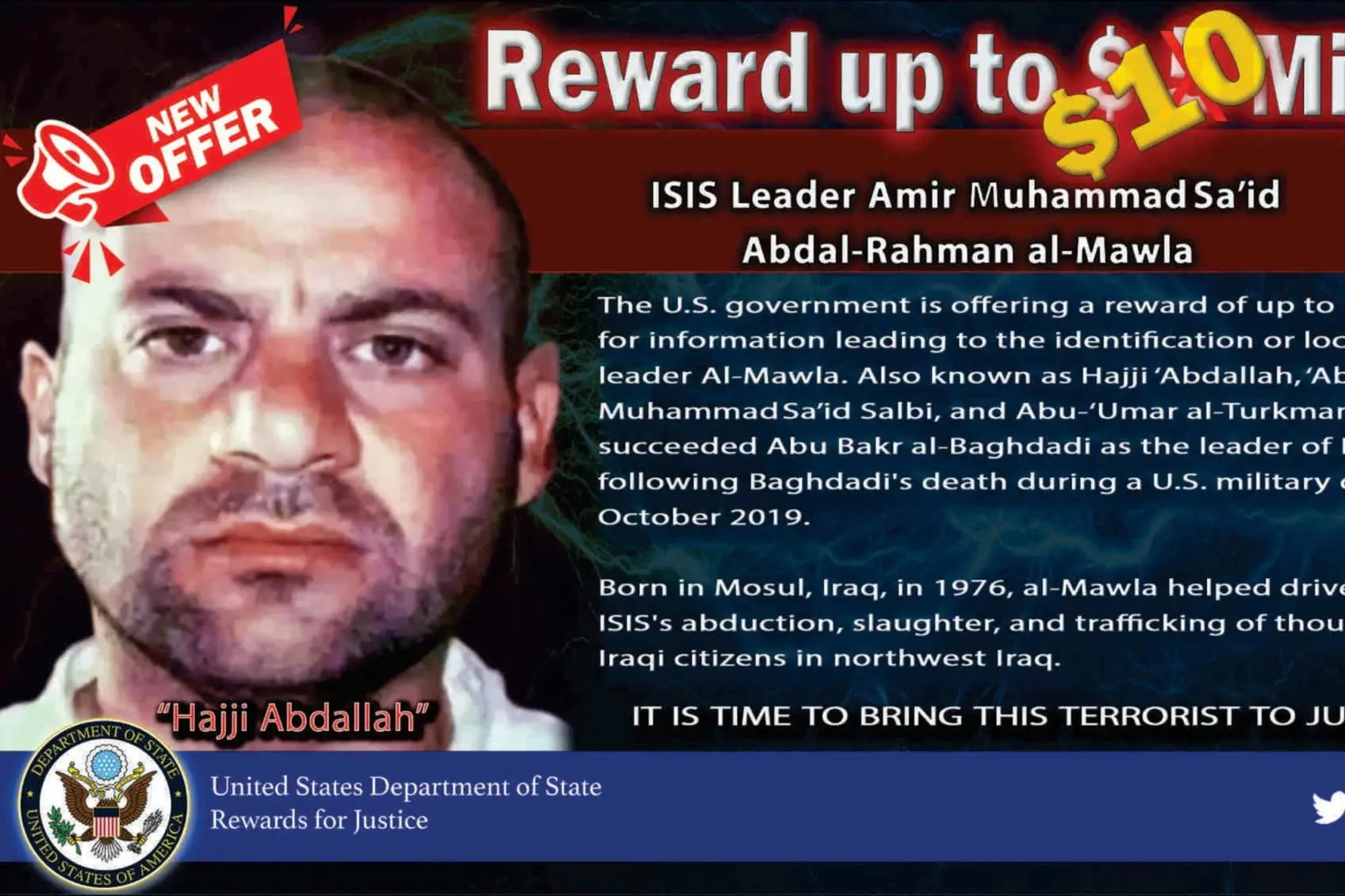 Il leader dell'Isis ucciso (Ansa)