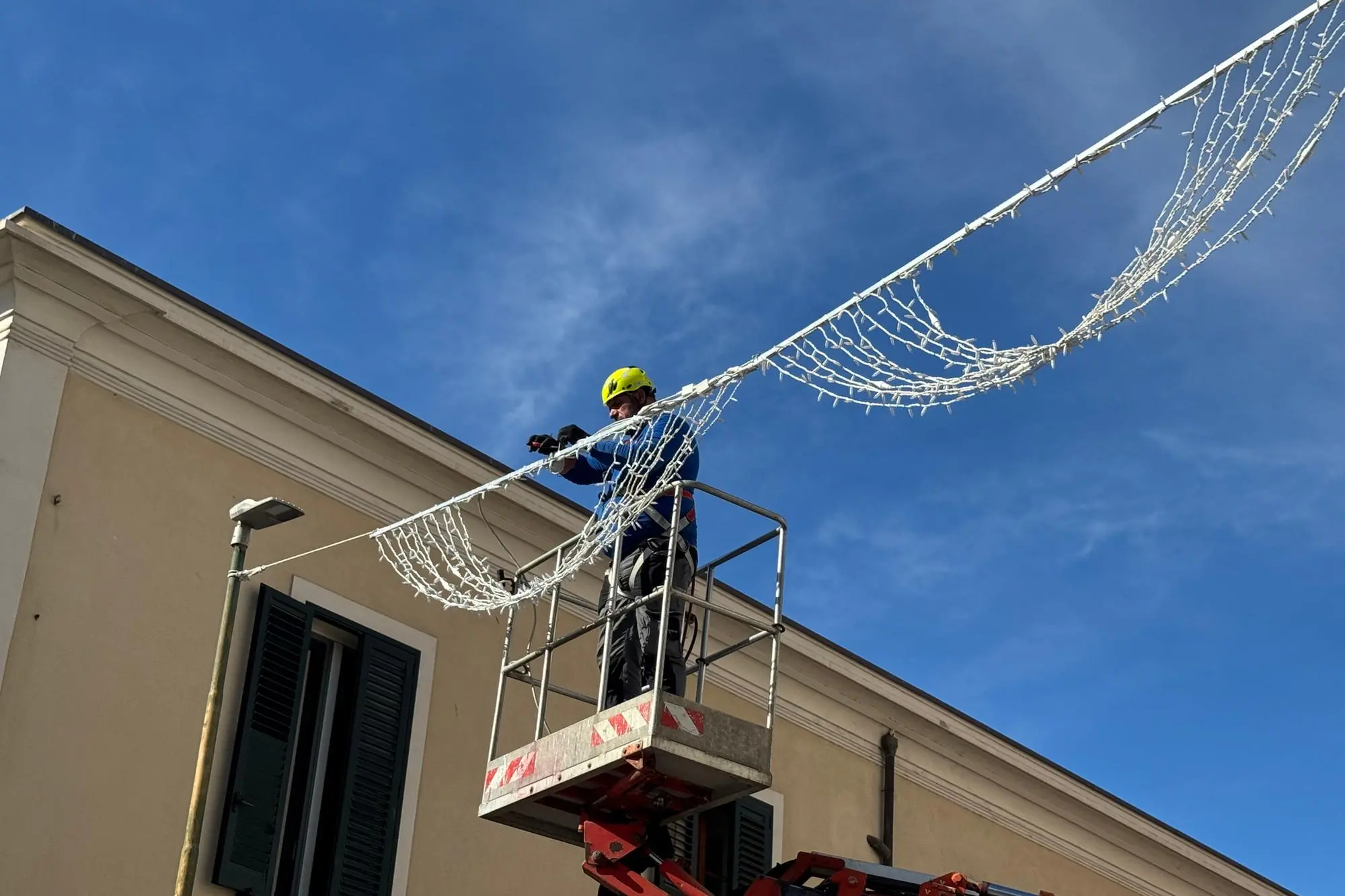 Un operaio al lavoro
