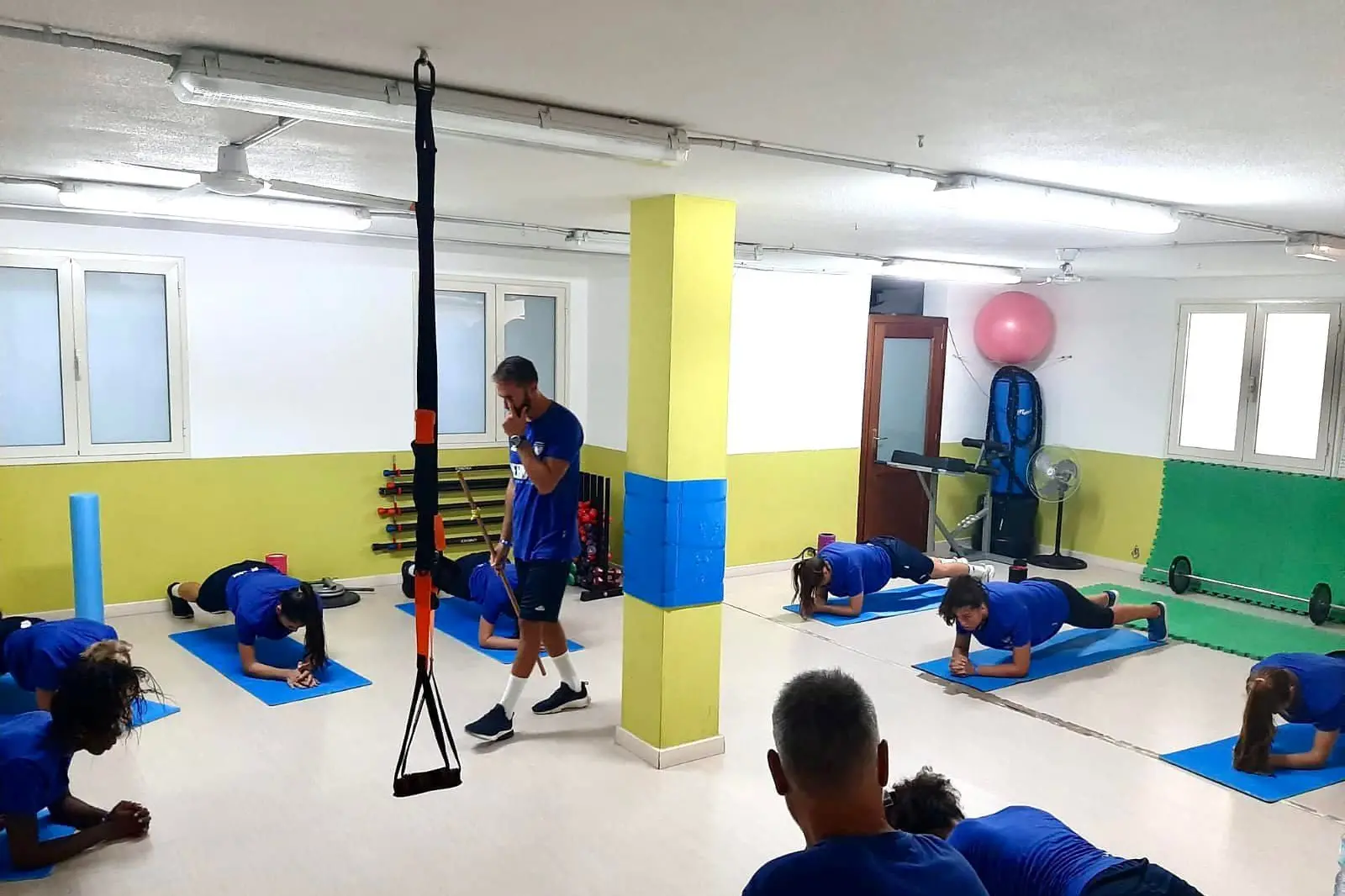 Prima seduta in palestra per l'Hermaea Olbia a San Teodoro (foto Hermaea Olbia)