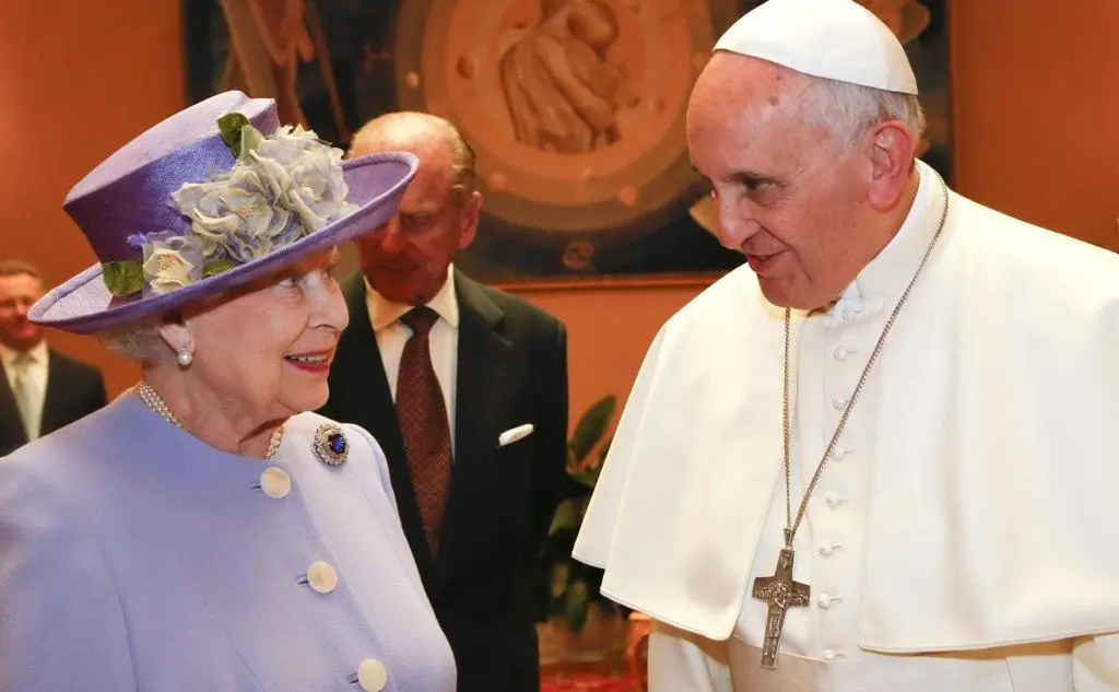 Con la Regina Elisabetta