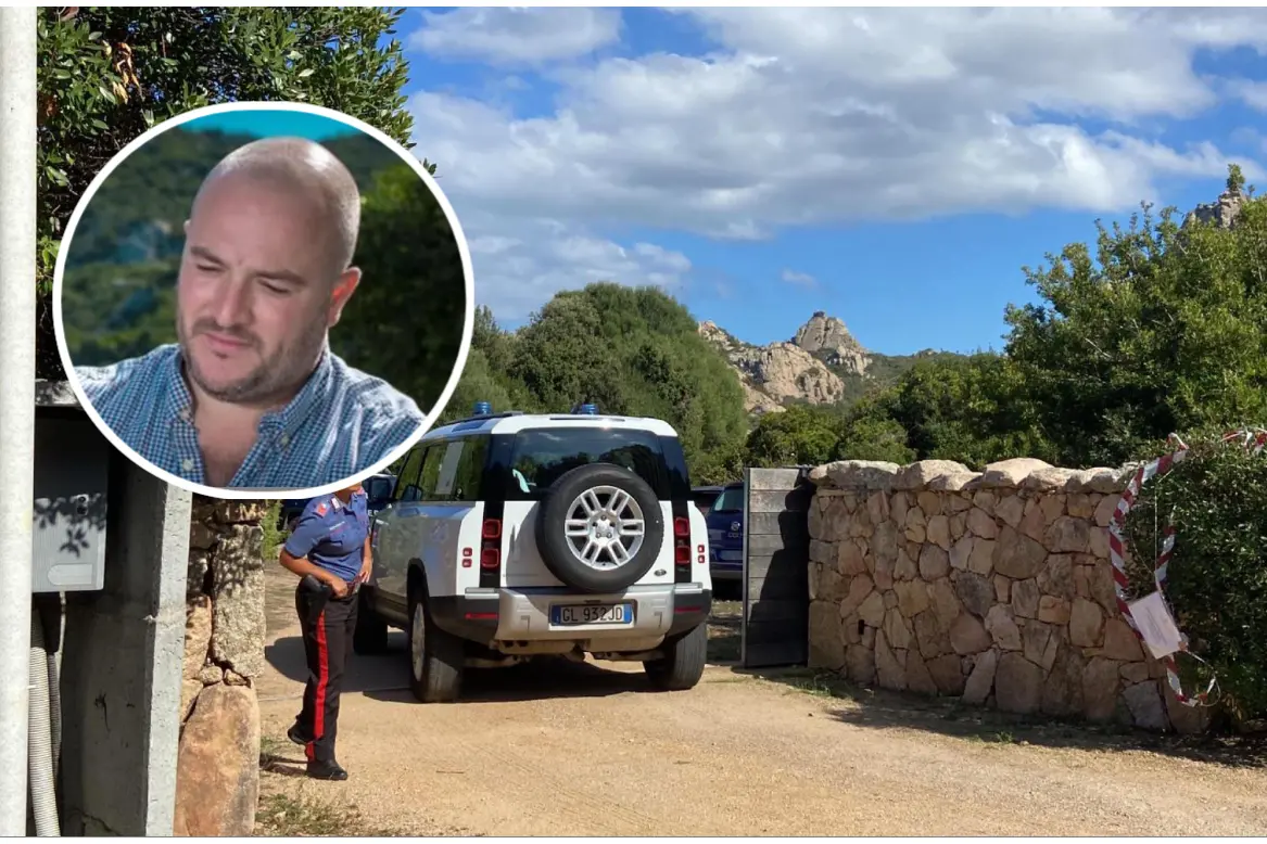 Gli specialisti del Ris a Conca Entosa, nel riquadro Emanuele Ragnedda (foto L'Unione Sarda)