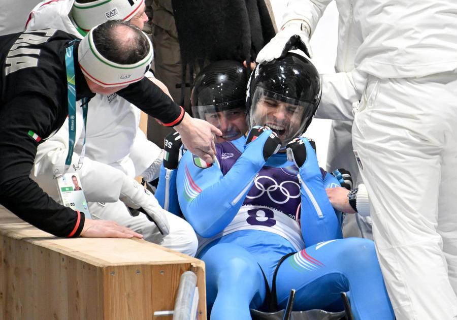 Dream team Italia nello slittino: oro anche nel doppio uomini