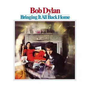 La copertina dell'album &quot;Bringing it all back home&quot; (Columbia Records) con la foto di Daniel Kramer