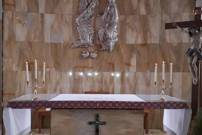 L'altare nella cappella del Santissima Annunziata (foto concessa)