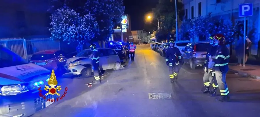 L'incidente (foto Vvff Sassari)