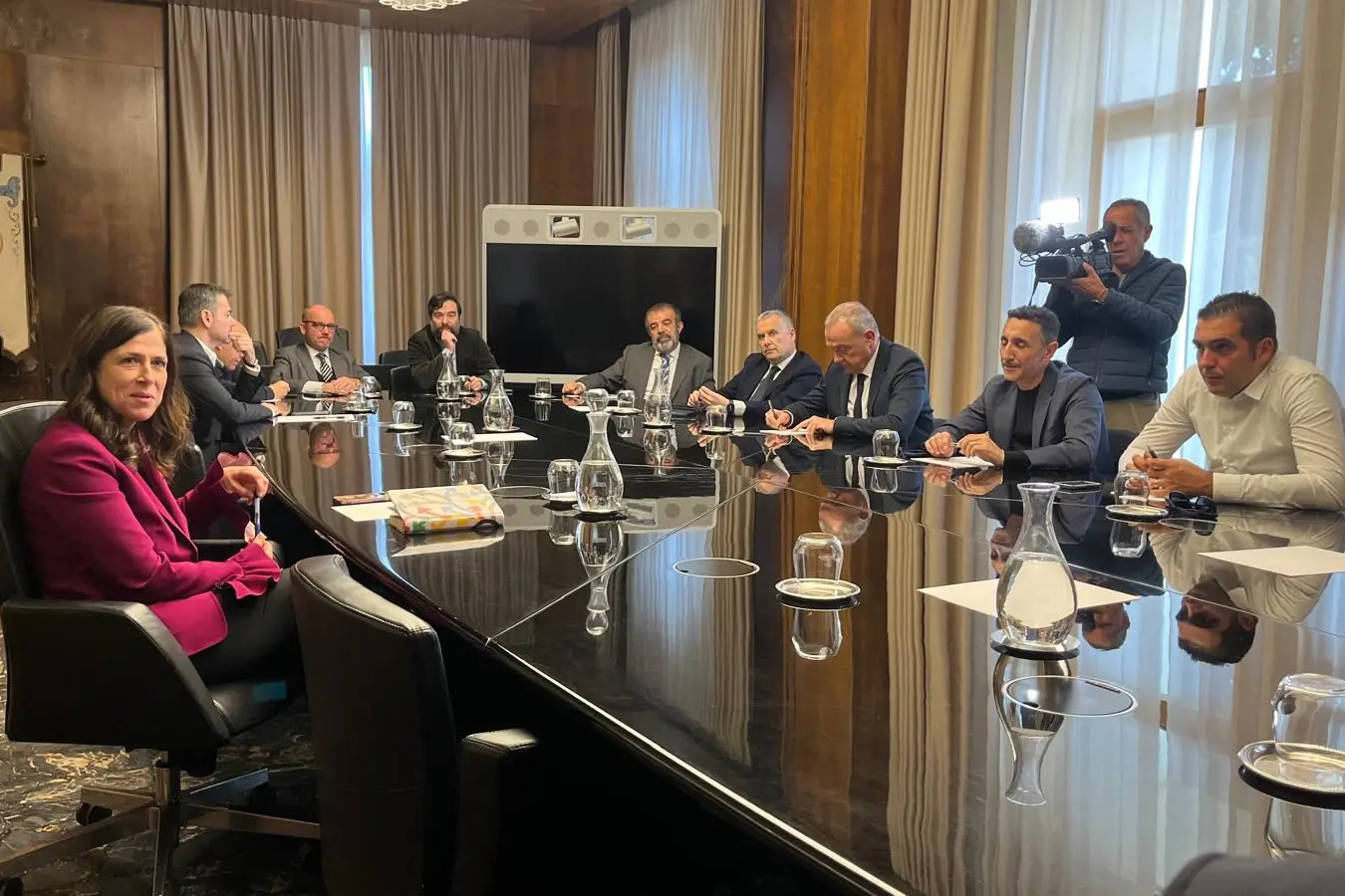 Vertice di maggioranza a Villa Devoto (foto Murgia)