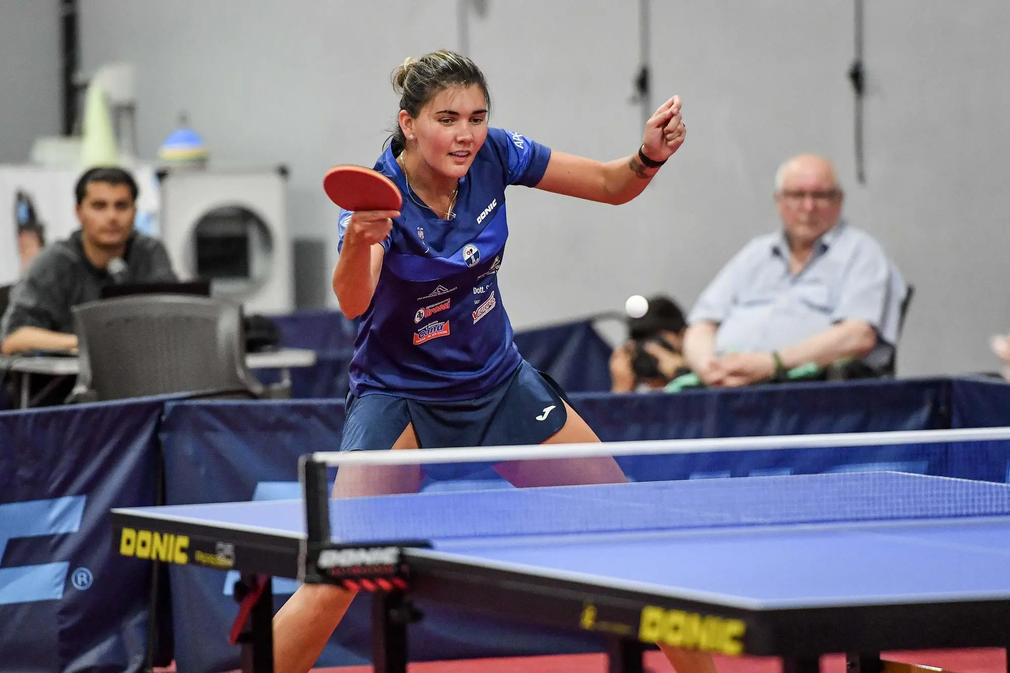 Tatiana Garnova del TT Sassari durante la partita con Szocs nella gara di andata della finale scudetto (Foto Luigi Canu per TT Sassari)