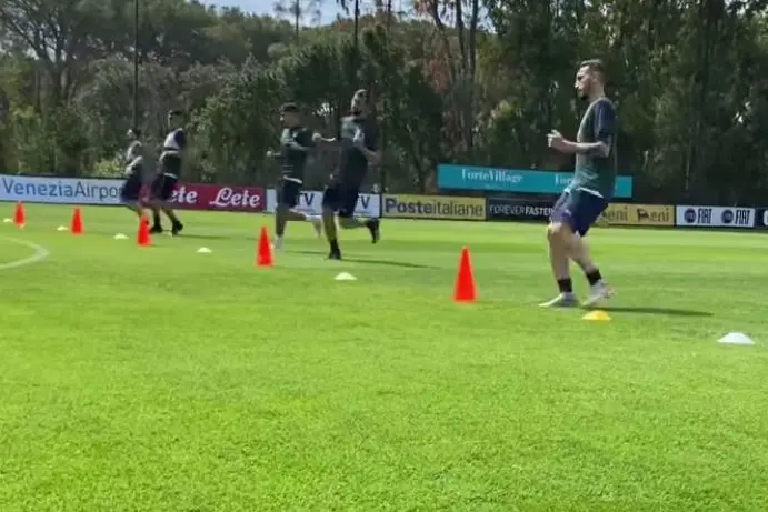 Gli azzurri a Pula (Instagram Nazionale)