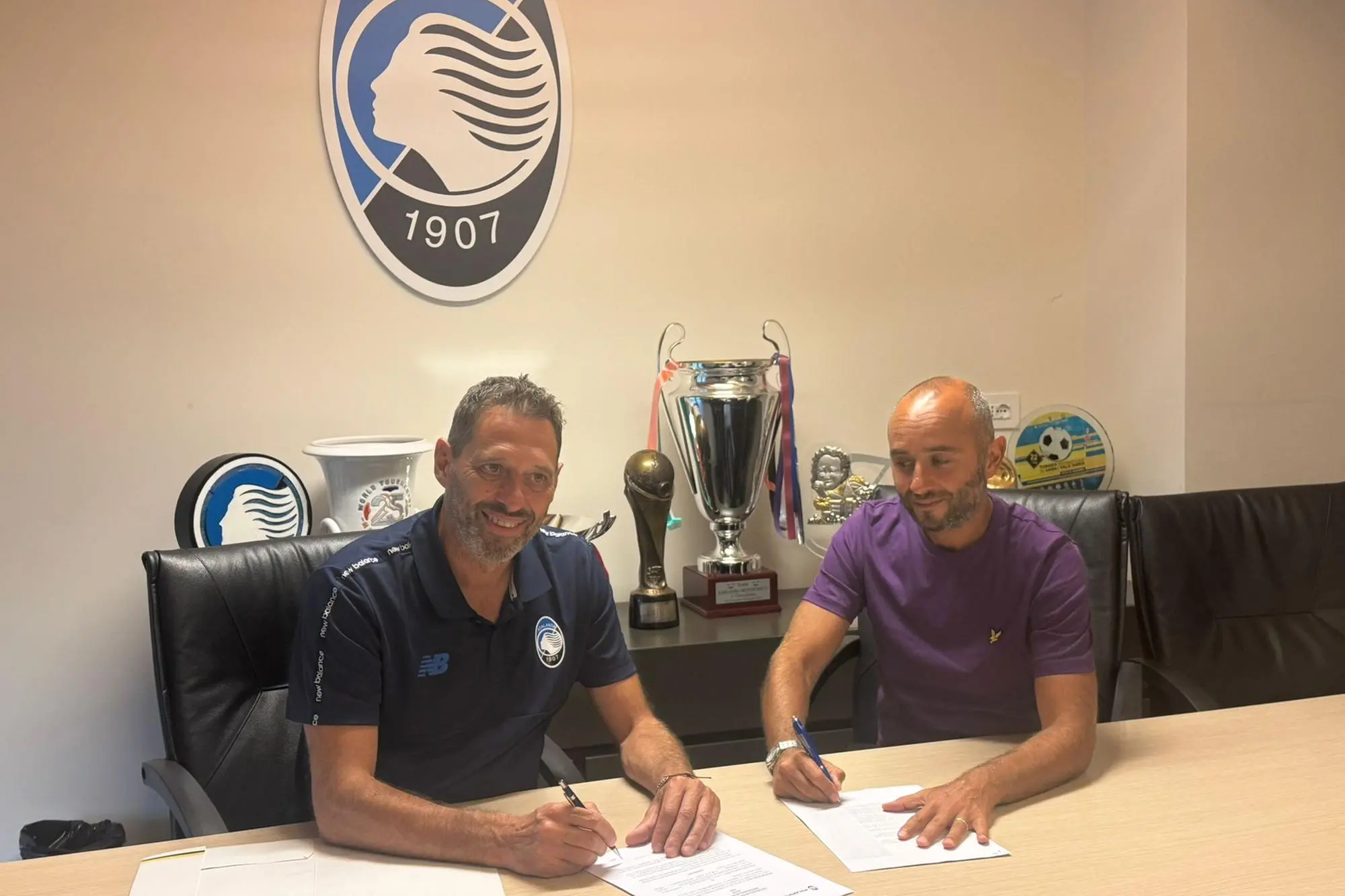 Assessore allo Sport Comune Sant'Antonio di Gallura, Giuseppe Pittorru, e coordinatore tecnico DeAcademy, Maurizio Marchesini