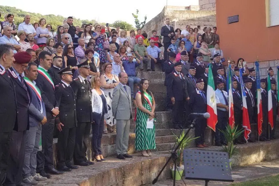 Un momento della cerimonia (foto L'Unione Sarda - Sanna)